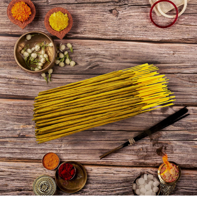 Bhaktivyam Natural Incence Stick (Lemongrass) Pack of 2 (100 Pcs Each Box)