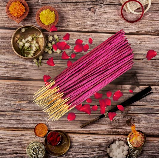 Bhaktivyam Natural Incence Stick (Rose) Pack of 2 (100 Pcs Each Box)